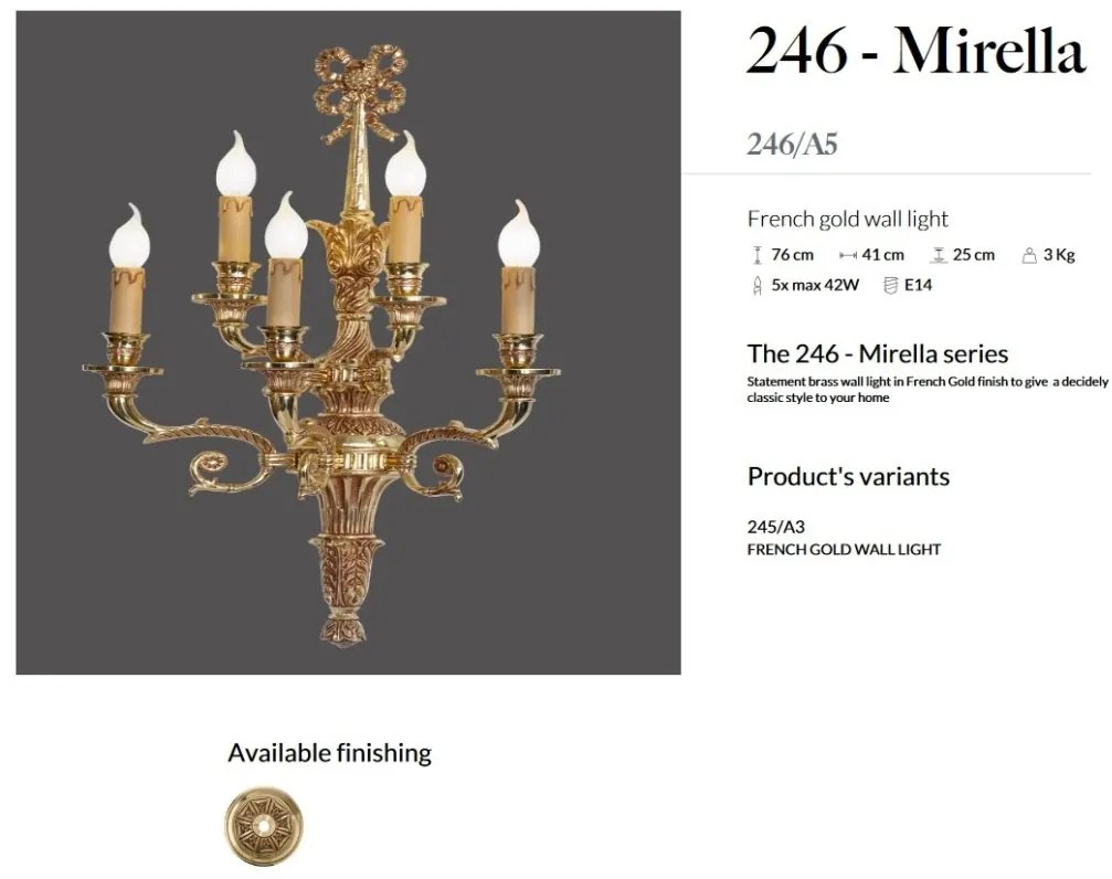 Aplica de perete LUX realizata manual Mirella