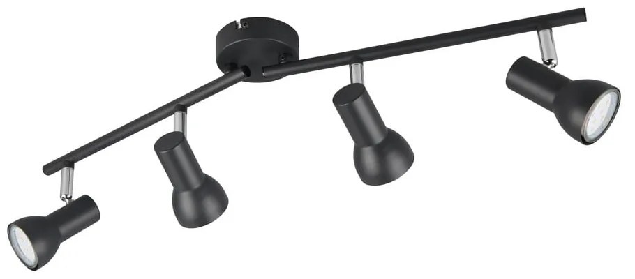 Spot negru ø 8 cm Cantar – Trio