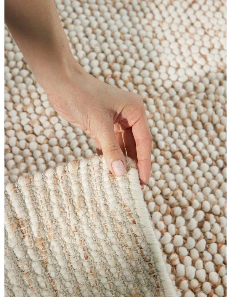 Covor bej țesut manual din amestesc de lână 200x300 cm Peas – Villeroy&amp;Boch