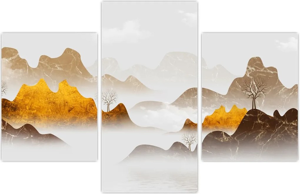 Tablou - Munții în ceață (90x60 cm)
