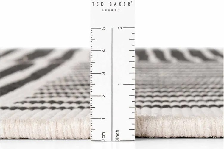 Covor pentru exterior și interior negru/crem rotund ø 200 cm Haringey Bounds – Ted Baker