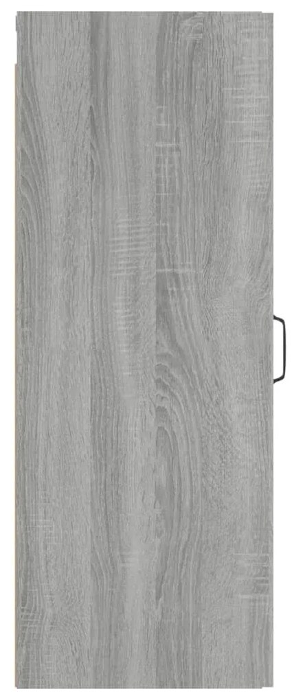 Dulap perete suspendat gri sonoma 34,5x34x90 cm lemn compozit 1, sonoma gri