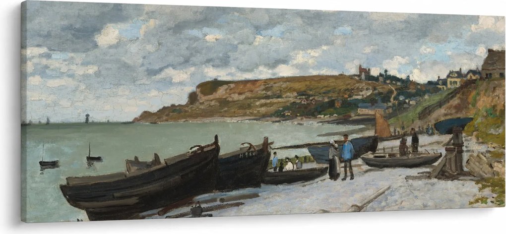Tablou - Claude Monet, Sainte Adresse, reproducere (120x50 cm)