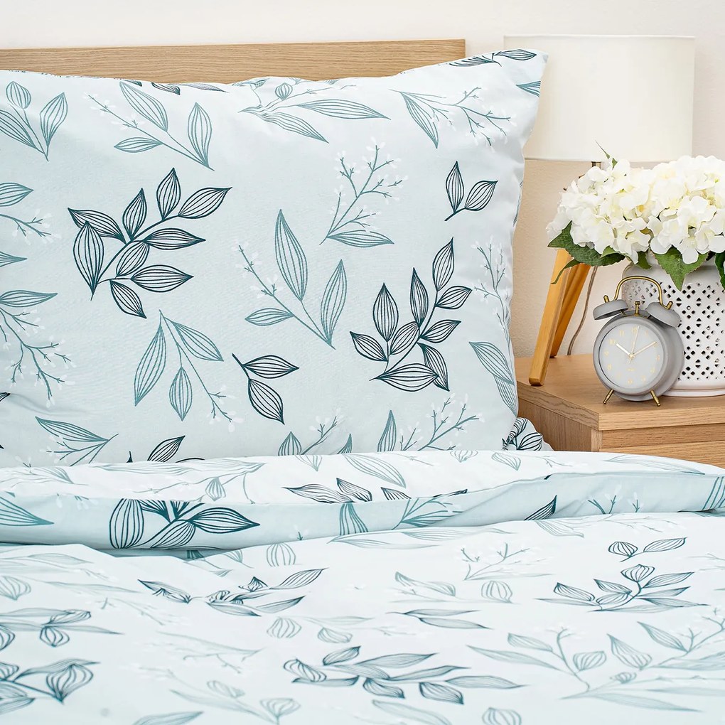 Lenjerie de pat din bumbac 4Home Frosty Leaves ,140 x 220 cm, 70 x 90 cm, 140 x 220 cm, 70 x 90 cm