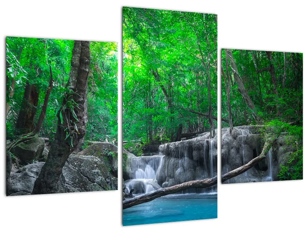 Tablou - Cascada Erawan, Kanchanaburi, Thailanda (90x60 cm)