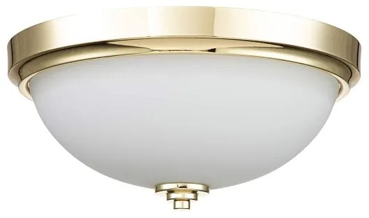 Feiss FE-MALIBU-F-BATH-PB - Plafonieră pentru baie MALIBU, 2x E27/60W, 230V, IP44, auriu