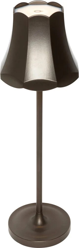 Lampă de masă retro bronz închis reîncărcabilă IP44 - Granny
