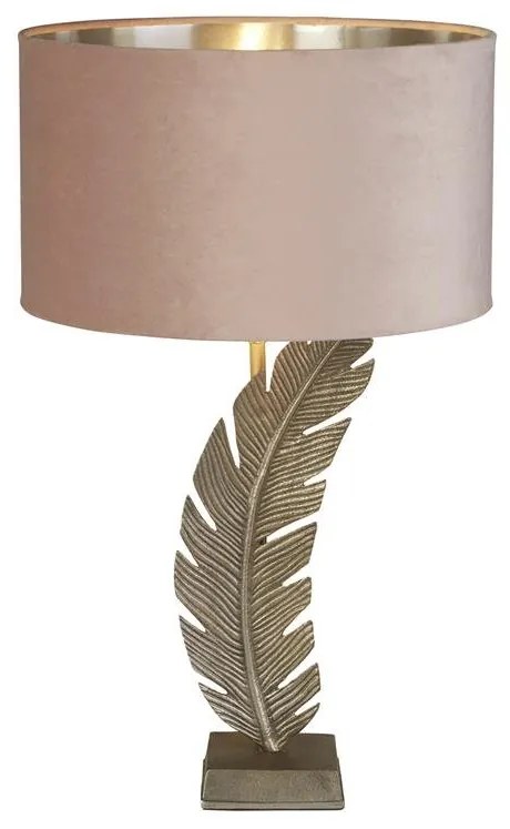 Veioza/Lampa de masa design lux elegant Belle argintiu/roz