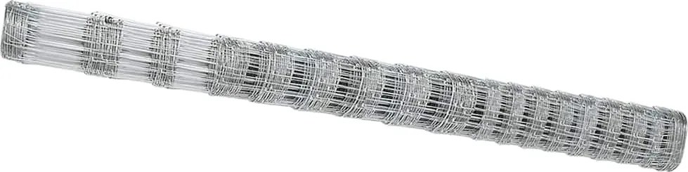 vidaXL Gard pentru câmp Argintiu 25 x 1,5 m Oțel galvanizat