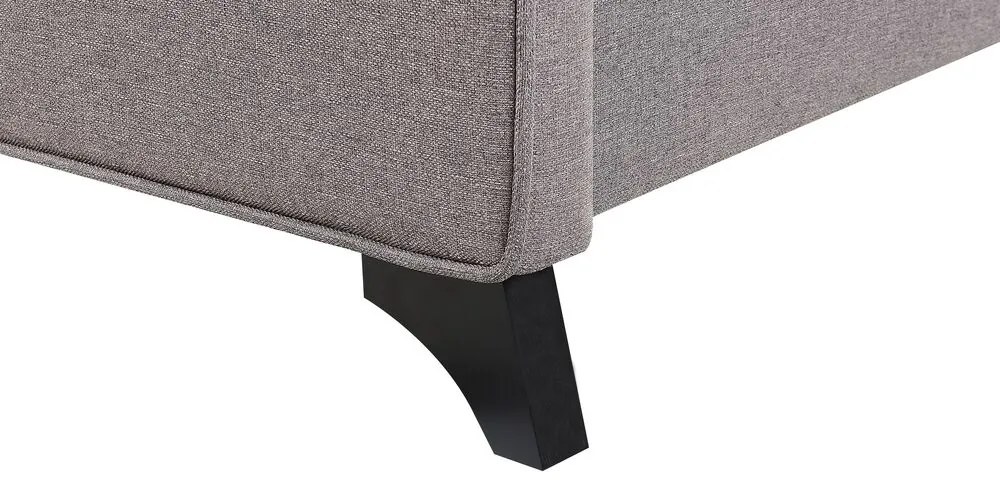 Pat de o persoană 90 cm AMBRE (cu somieră) (gri). 1007089