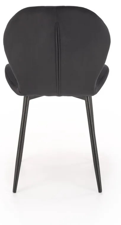 Scaun K538 velvet negru H85 cm