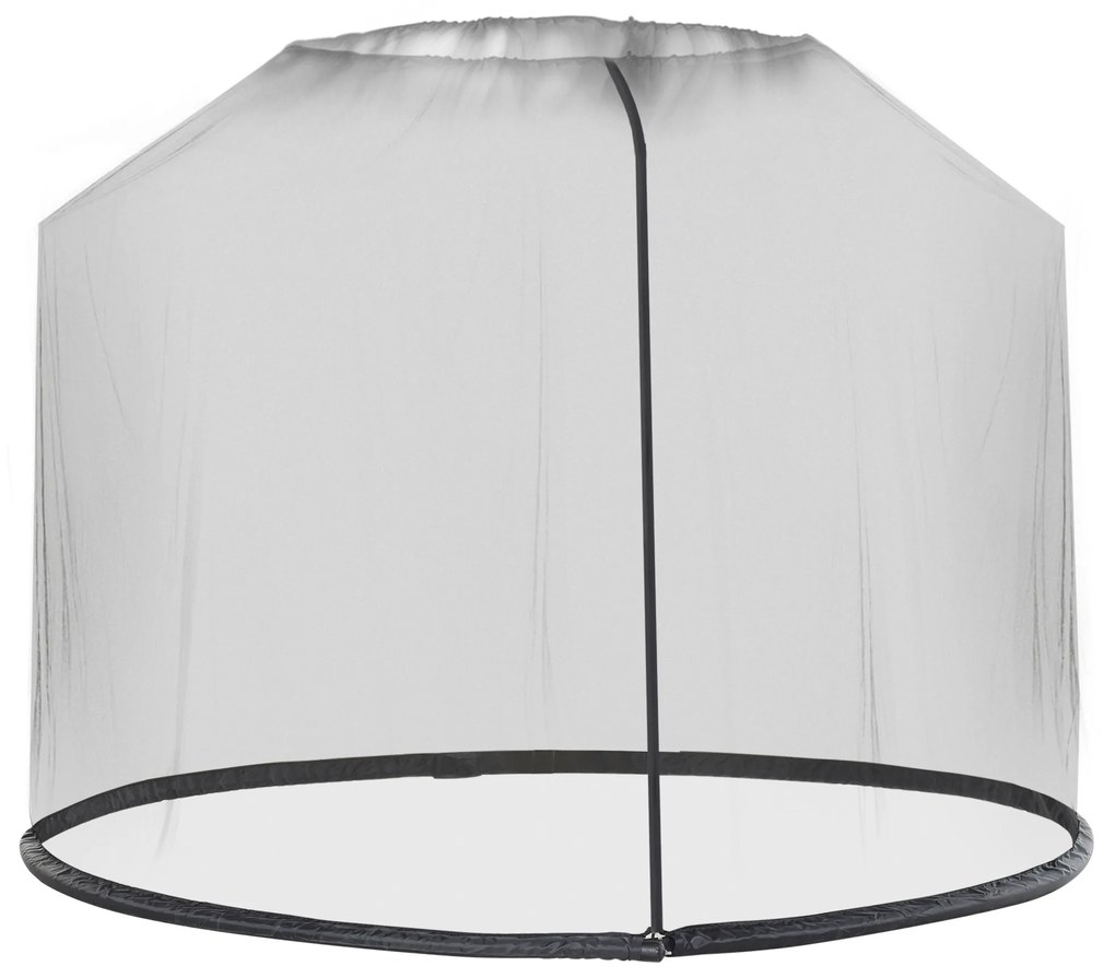 Outsunny Plasă de Protecție pentru Umbrelă de Soare, Copertină și Casă Plasă, Negru, 7.5' | Aosom Romania