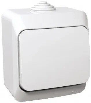 Intrerupator cap scara, IP44, alb, Schneider Cedar
