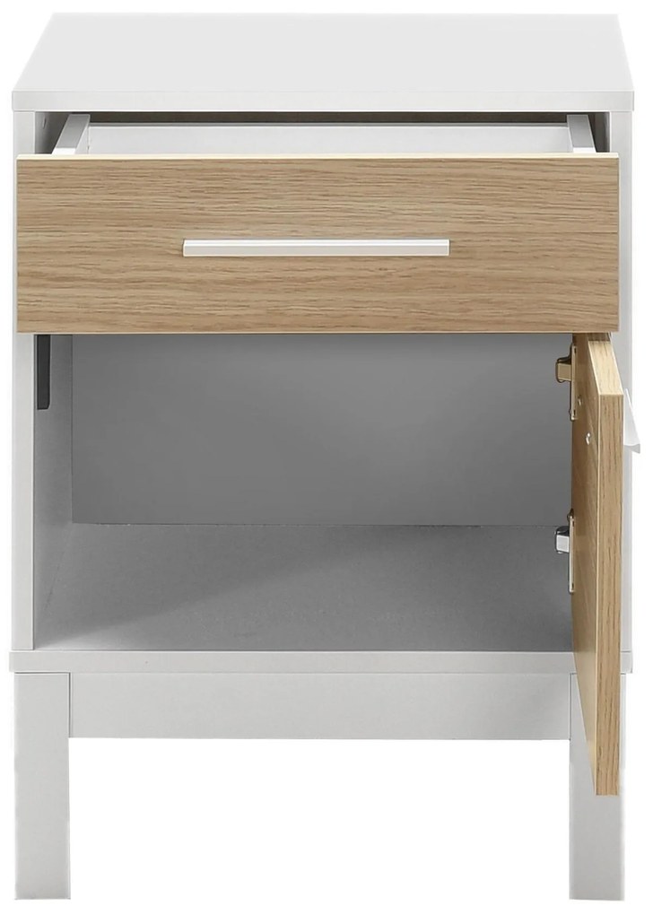 Noptieră Sivadu 2 (stejar + alb). 1094425