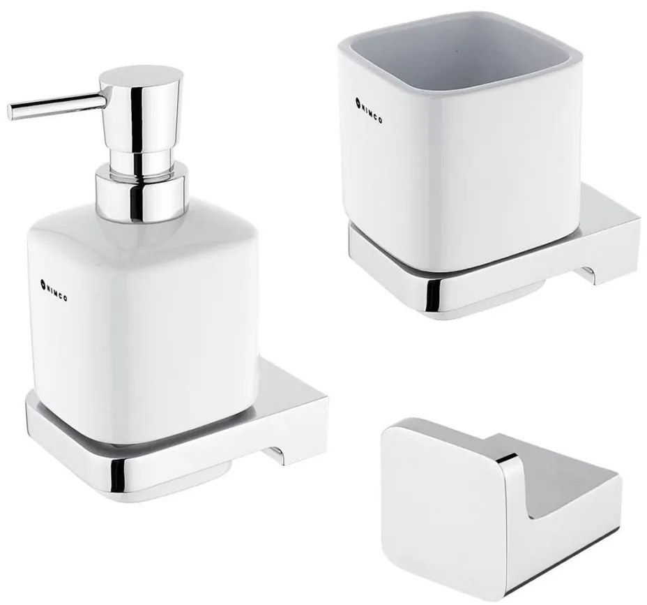 Dozator de săpun, suport de periuțe și cârlig de perete NIMCO MA set-31K-26 MAYA