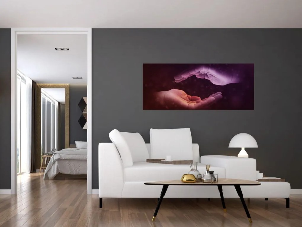 Tablou cu mâini (120x50 cm)