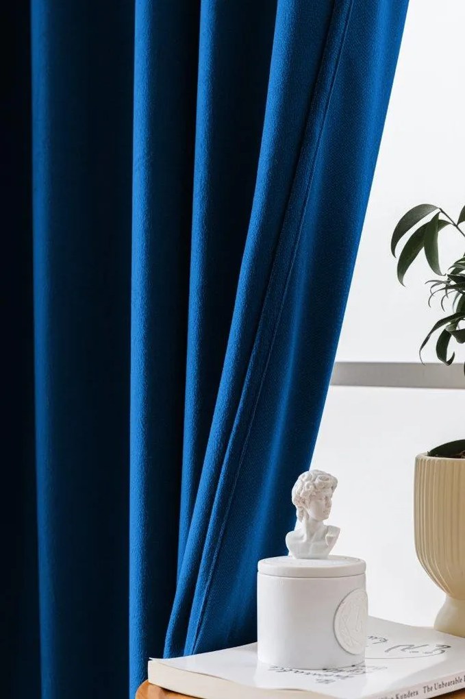 Draperie din catifea opaca Culoare albastru regal, VELVET 140x250 cm