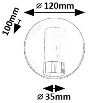 Spot LED de perete Rabalux 75040 KADIR LED/3W/230V 4000K