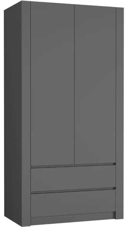 Dulap modern cu două uși MODERN B20 180 x 90 x 55 cm - diferite variante de culoare sonoma mix biela
