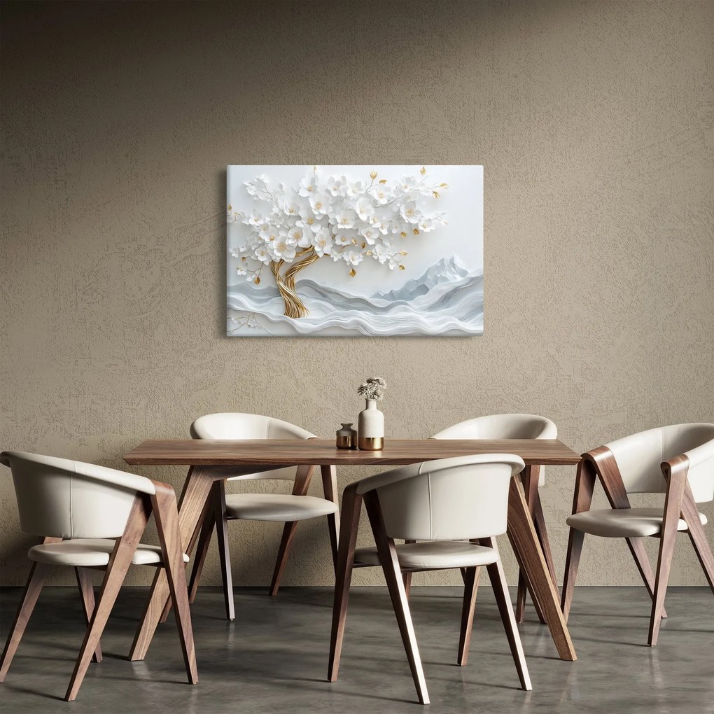Tablou – Arborele vieții 3D elegant (90x60 cm)
