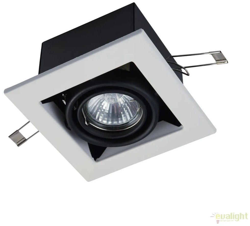Spot incastrabil pentru tavan fals, Metal alb MYDL008-2-01-W