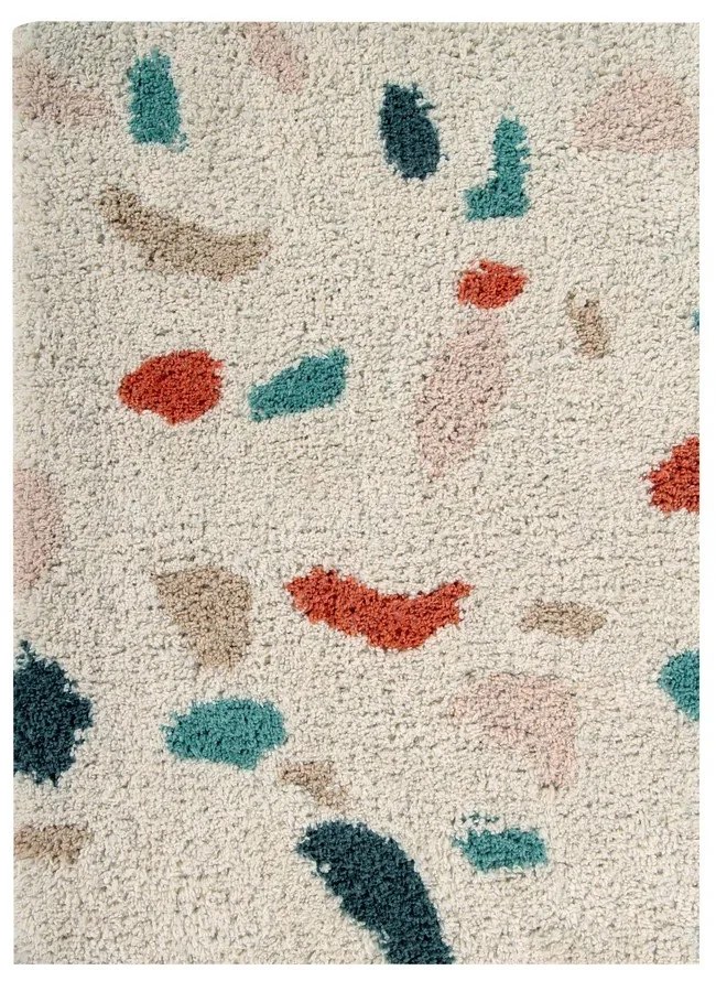 Covor crem lavabil/țesut manual din bumbac 140x200 cm Terrazzo Marble – Lorena Canals