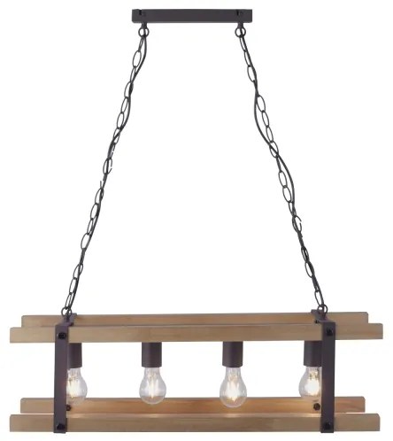 Leuchten Direkt 15684-79 - Lustră pe lanț EDITH 4xE27/60W/230V