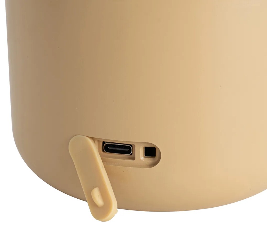 Lampă de masă de exterior aurie cu alb inclusiv LED reîncărcabil IP44 - Haard