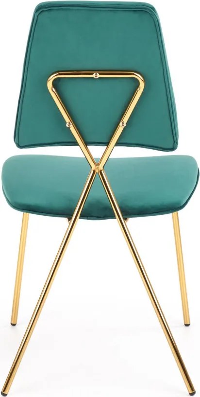 Scaun K411 velvet verde