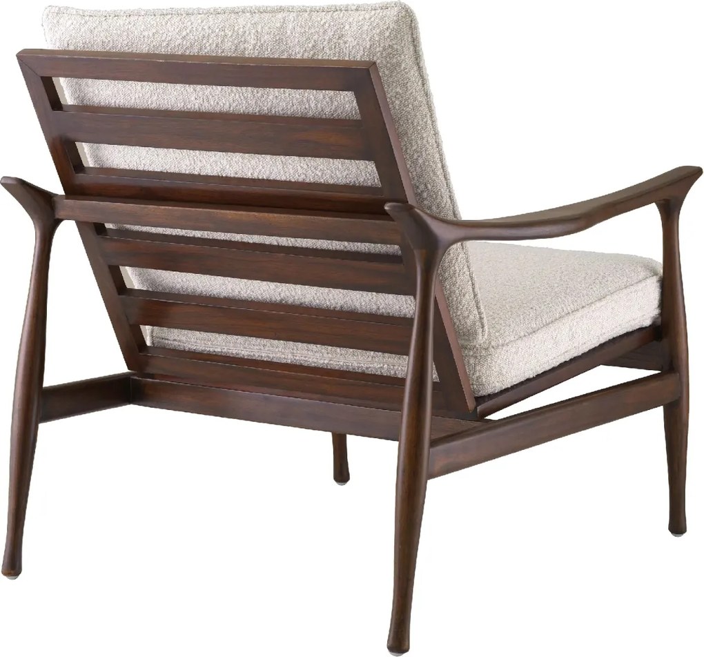 Fotoliu elegant design LUX Manzo maro / bouclé cream