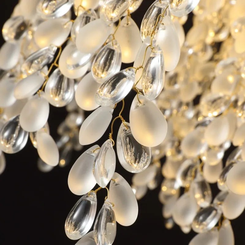 Candelabru led Cristal, Elit's, Evea Gold, 80 cm