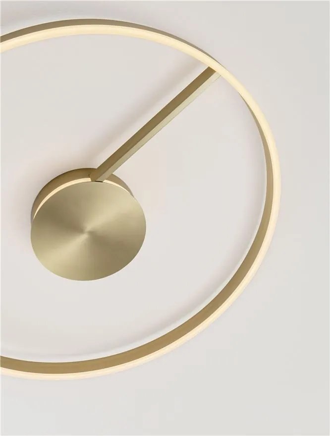 Lustra circulara aluminiu bronz LED CCT SIENA 80cm