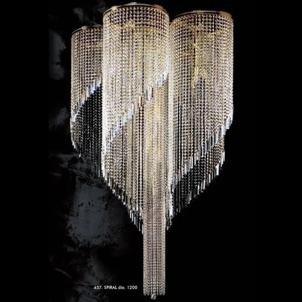 Lustra, Pendul Cristal Bohemia Exclusive diam.120cm H-230cm SPIRAL dia. 1200 CE