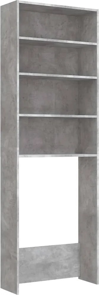 vidaXL Dulap mașină de spălat, gri beton, 64x24x190 cm