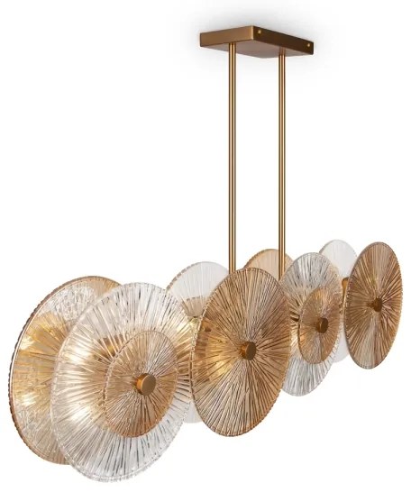 Lustră pe tijă Maytoni MOD007PL-08G1 ASTER 4xE14/40W/230V