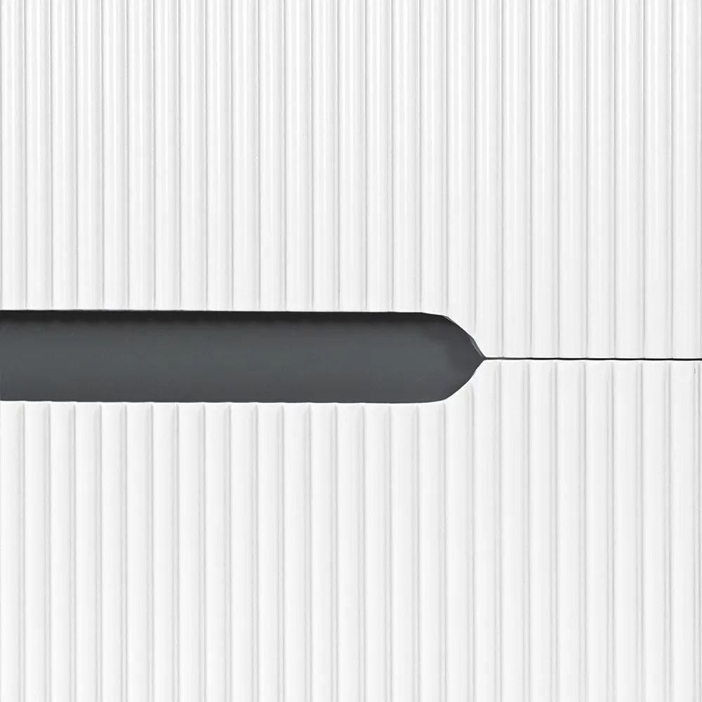 Trent 80 dulap de baie inferior cu chiuvetă ceramică (2 sertare) gri antracit-alb