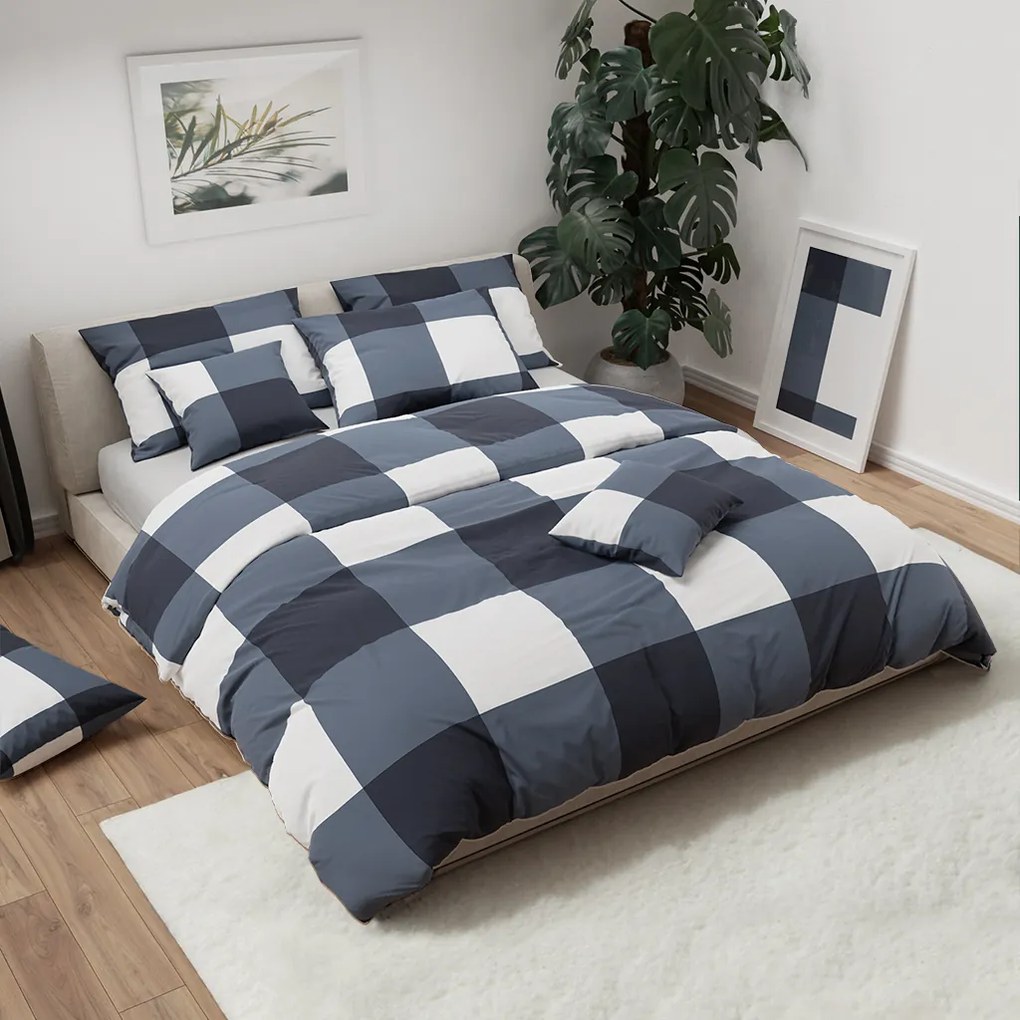 Lenjerie de pat din flanel BASILIA gri Dimensiune lenjerie de pat: 70 x 90 cm | 140 x 200 cm