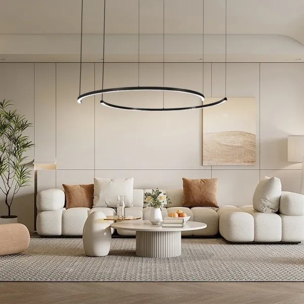Immax NEO 07329L - Lampă LED reglabilă suspendată pe cablu FINO 72W/230V 120 cm neagră Tuya+telecomandă
