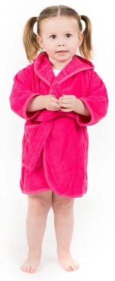 Halat pentru copii roz închis pentru 1-2 ani din bumbac – Tiseco Home Studio