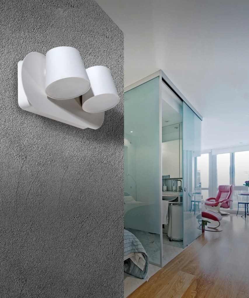 Aplica perete LED design modern RAMONA 2 neagra
