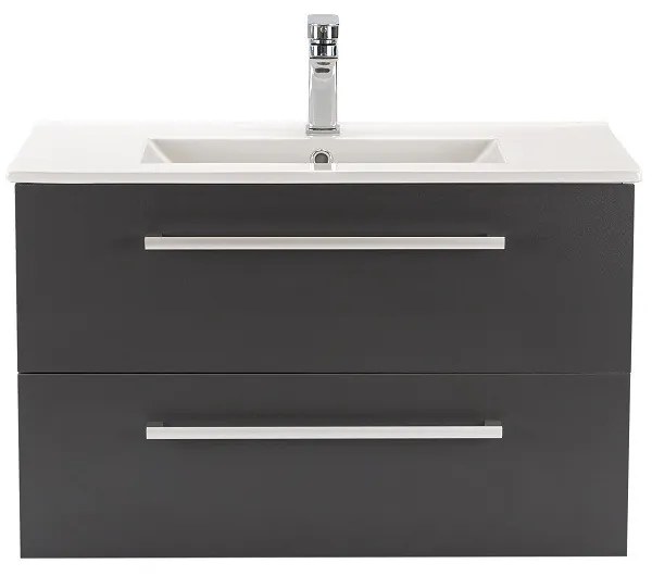 Dulap inferior Vario Clam 80 cu lavoar alb-antracit