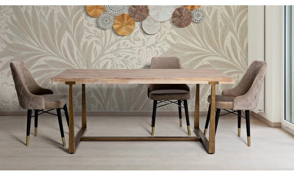 Masă de dining în culoare naturală 180x90 cm Ankara – Mauro Ferretti