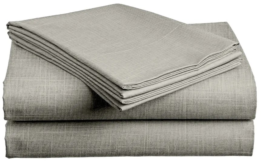 Cearceaf de bumbac SLUB 140x240 cm gri-verde, 100% bumbac Dimensiune: 140 x 240 cm