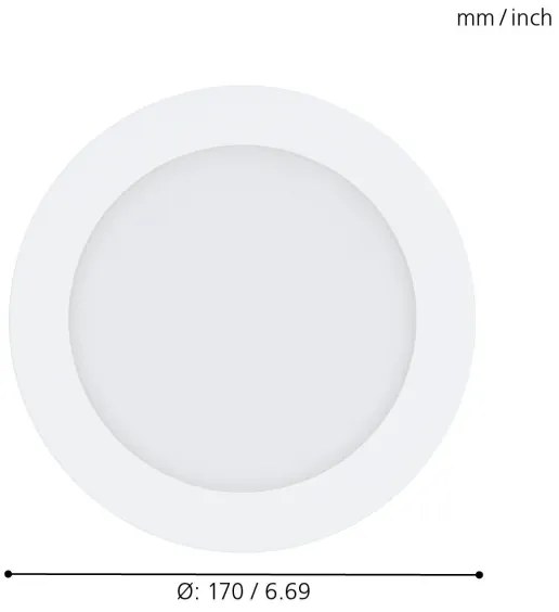 Eglo 32738 - Spot LED RGB reglabil încastrat FUEVA-C LED/10,5W/230V