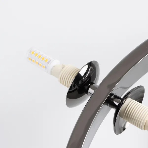 Brilagi - Lustră LED pe cablu MILLA, 15xG9/3W/230V, negru cromat/alb