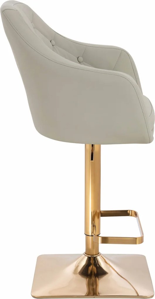 HR831KW Scaun Culoare in Piele Ecologica Premium Soft cu Bază Aurie