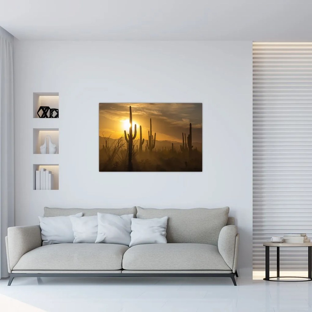 Tablou - Cactuși Saguaro (90x60 cm)