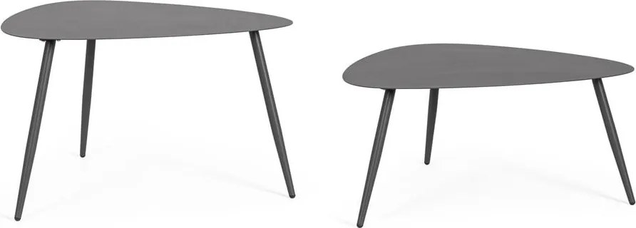 Măsuțe de cafea pentru exterior 2 buc. din oțel 73,5x77,5 cm Yvonne – Bizzotto