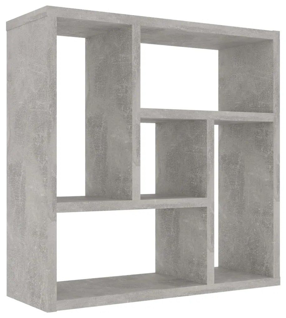 802952 vidaXL Raft de perete, gri beton, 45,1x16x45,1 cm, PAL