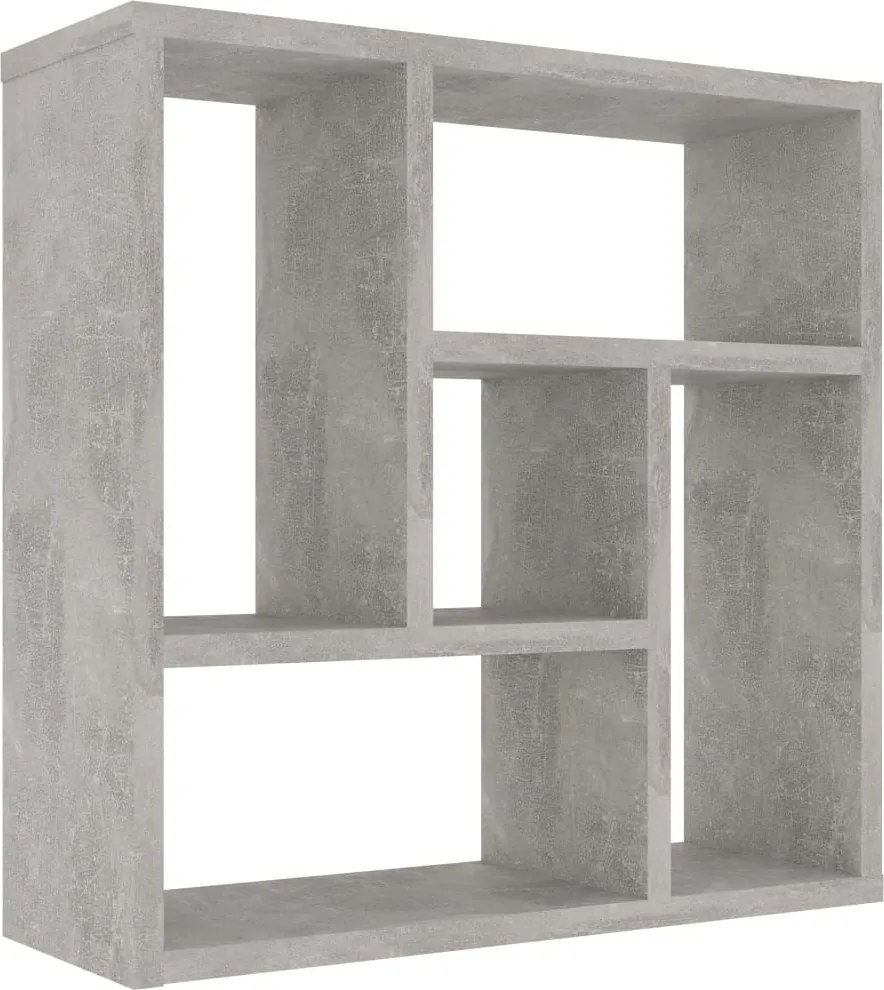vidaXL Raft de perete, gri beton, 45,1x16x45,1 cm, lemn prelucrat
